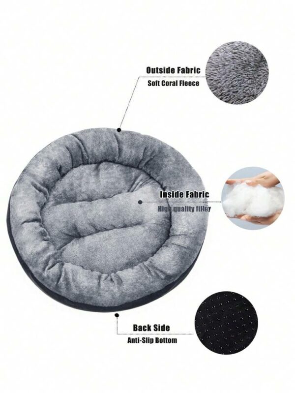 1 Plush Warm And Thickened Circular Pet Nest, Suitable For The Fall And Winter Pet Bed Pet Mat, Suitable For Small And Medium-Sized Dogs And Cats Cat Nest, Doghouse - Image 6