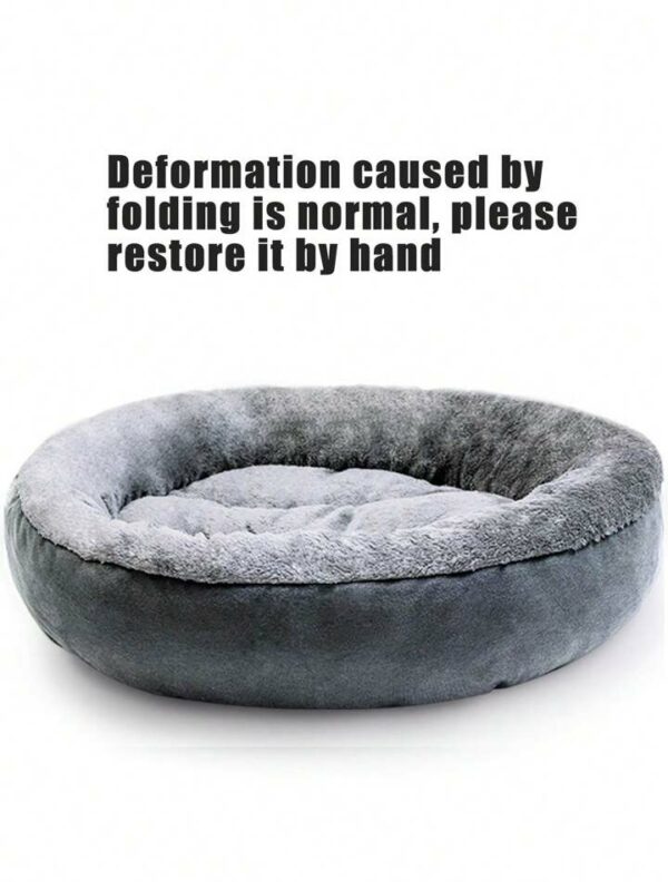 1 Plush Warm And Thickened Circular Pet Nest, Suitable For The Fall And Winter Pet Bed Pet Mat, Suitable For Small And Medium-Sized Dogs And Cats Cat Nest, Doghouse - Image 4