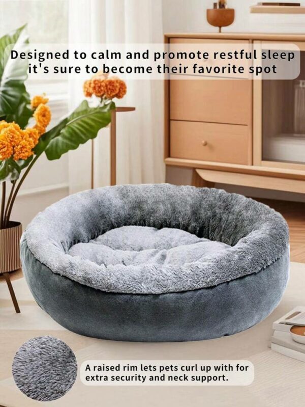1 Plush Warm And Thickened Circular Pet Nest, Suitable For The Fall And Winter Pet Bed Pet Mat, Suitable For Small And Medium-Sized Dogs And Cats Cat Nest, Doghouse