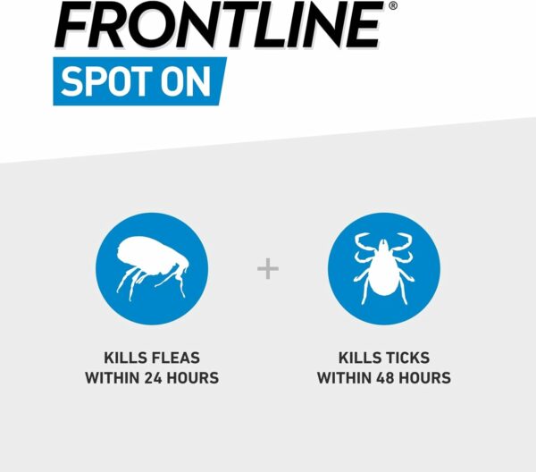 FRONTLINE Spot On Flea & Tick Treatment for Large Dog (20-40kg) 3 Pipettes - Image 2