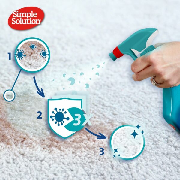 Simple Solution Extreme Pet Stain and Odour Remover, Enzymatic Cleaner with 3X Pro-Bacteria Cleaning Power - 945ml - Image 2