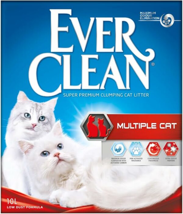 Ever Clean Clumping Cat Litter, Multiple Cat, Clumping Strength, 10L