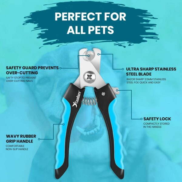 Dog Cat Nail Clippers for Large, Medium and Small Breed Professional Pet Nail Clipper - Image 2