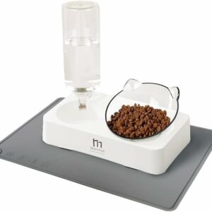 Marchul Cat Bowls with Mat