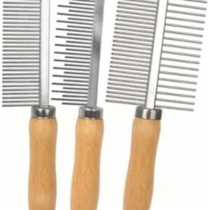 TopMed ETS Set of 3 Stainless Steel Pet Hair Comb